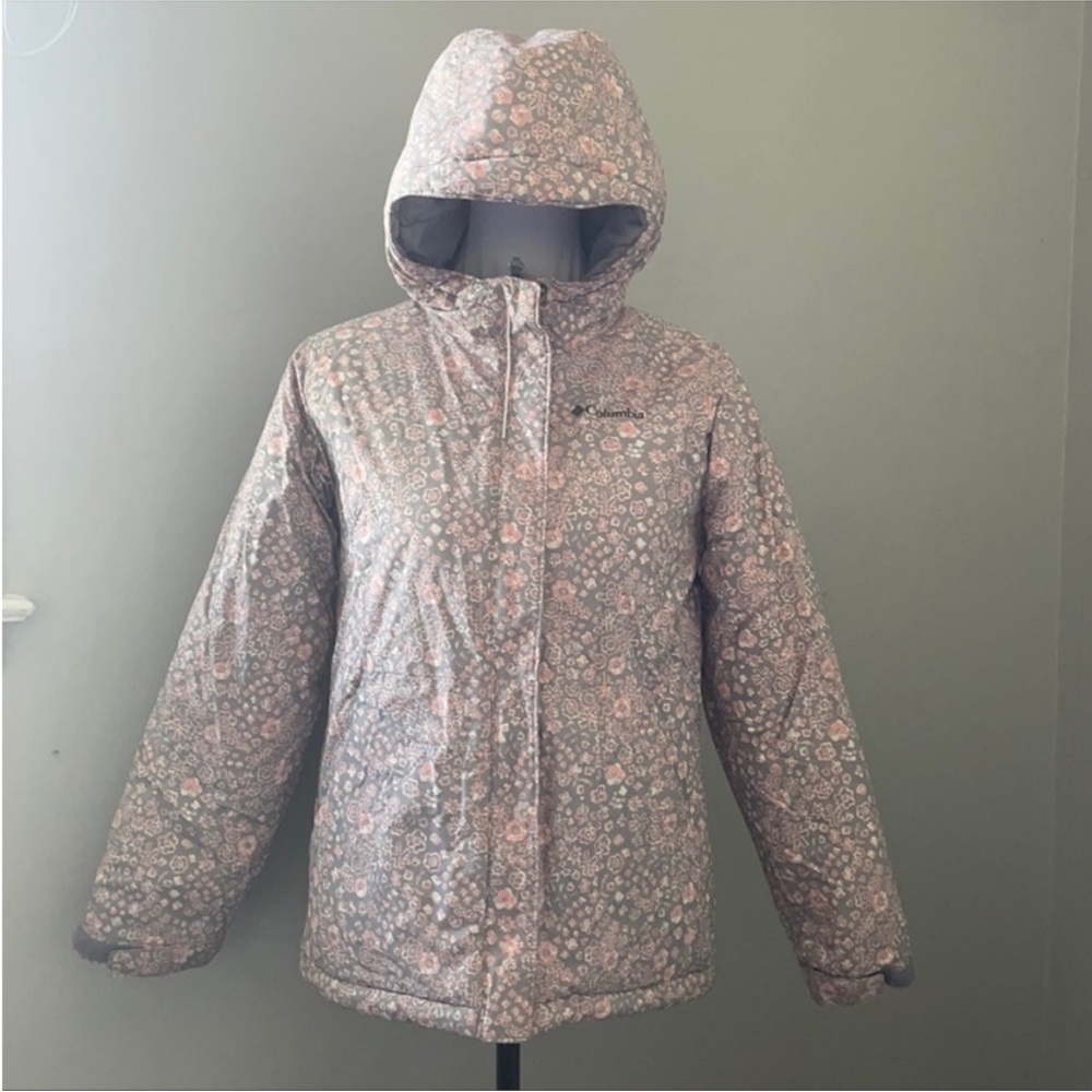 Columbia Pink Floral Kids Puffer Jacket